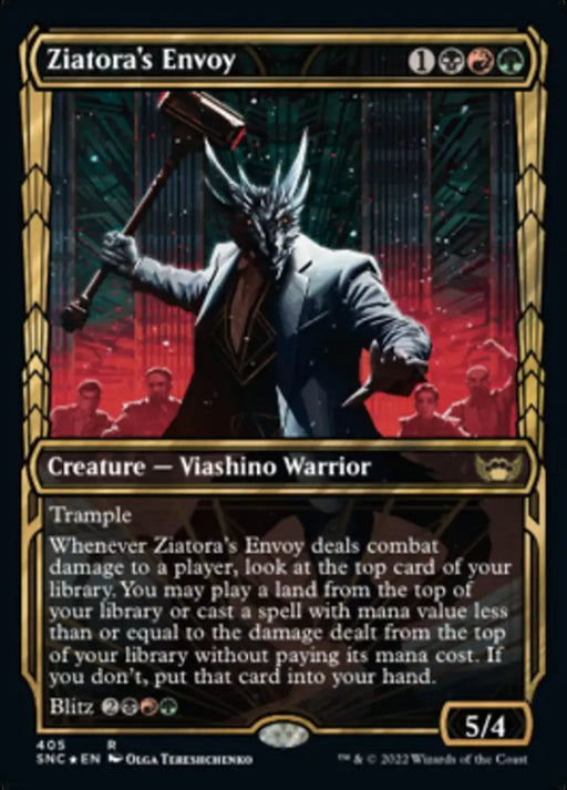 Ziatora’s Envoy (Showcase Golden Age Gilded Foil) [Streets of New Capenna] - MTG Single
