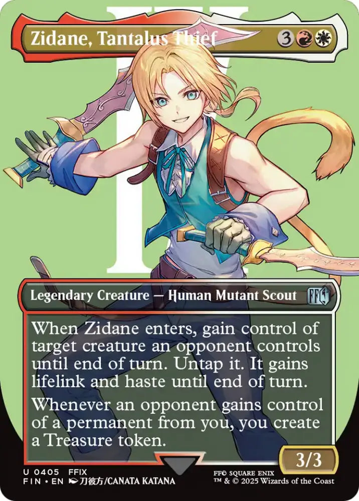 Zidane Tantalus Thief (Borderless) (405) [Final Fantasy] - MTG Single