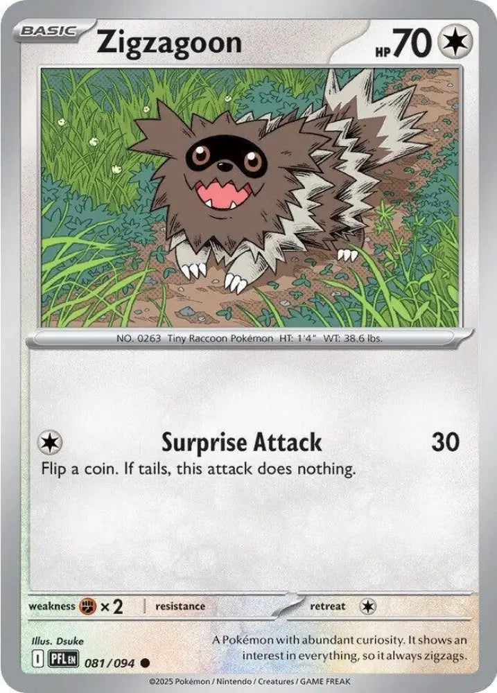 Zigzagoon (081/094) [ME02: Phantasmal Flames]