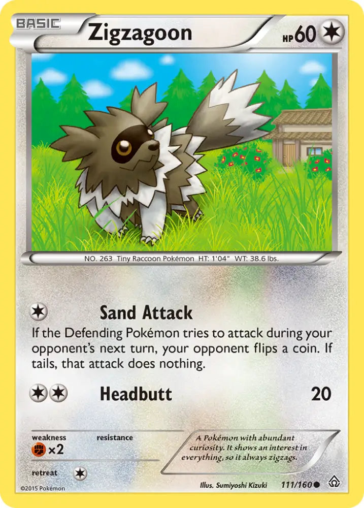Zigzagoon (111/160) [XY: Primal Clash] - Pokemon Single