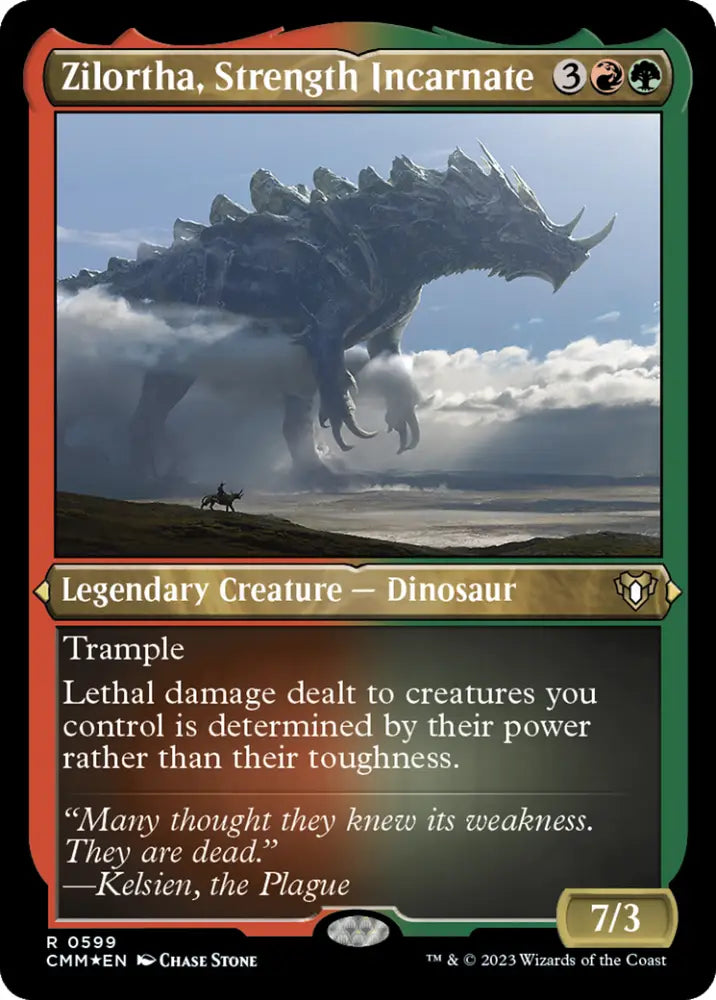 Zilortha Strength Incarnate (Foil Etched) [Commander Masters] - MTG Single