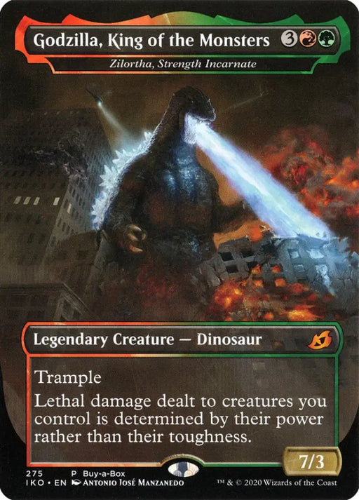 Zilortha Strength Incarnate - Godzilla King of the Monsters (Buy-A-Box) [Ikoria: Lair of Behemoths Promos] - MTG Single
