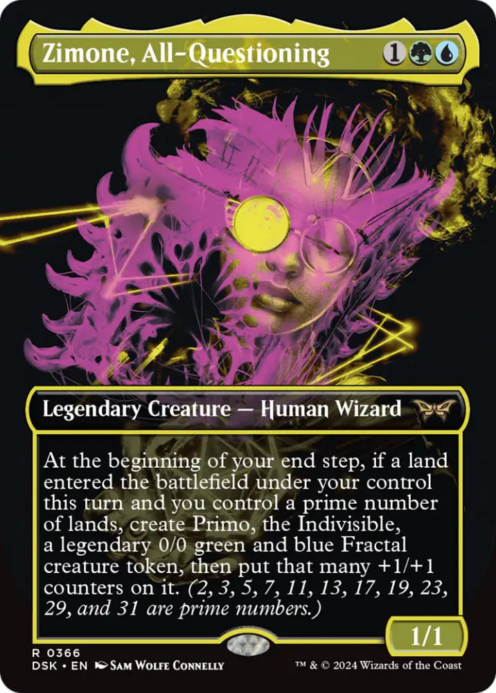 Zimone All-Questioning (Showcase) [Duskmourn: House of Horror] - MTG Single