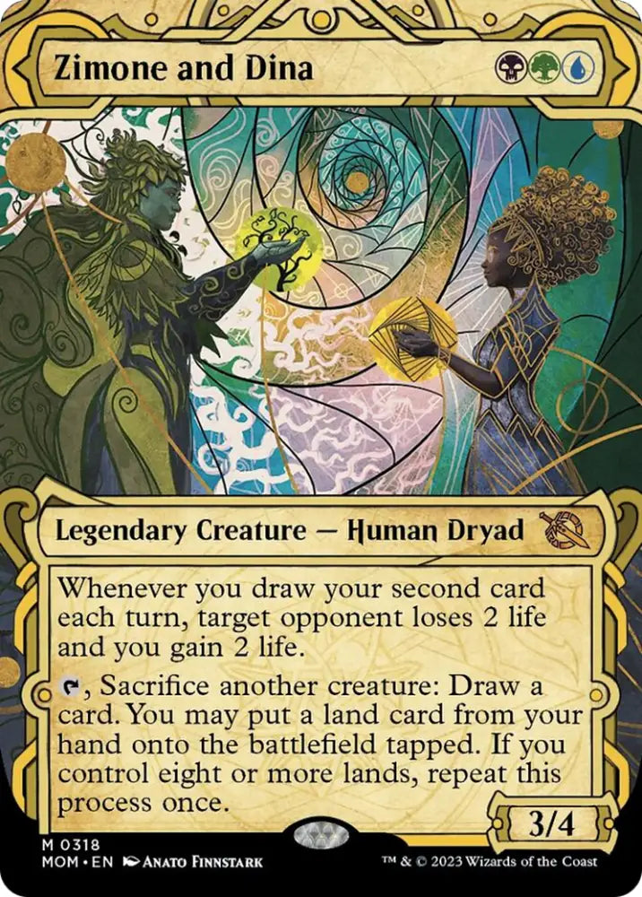 Zimone and Dina (Showcase Planar Booster Fun) [March of the Machine] - MTG Single