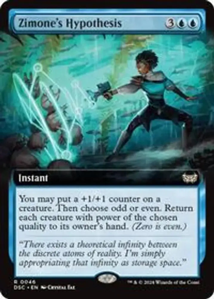 Zimone’s Hypothesis (Extended Art) [Duskmourn: House of Horror Commander] - MTG Single
