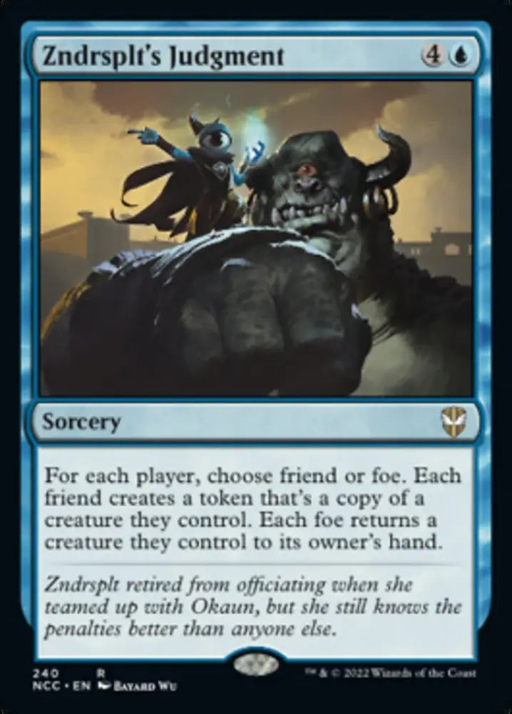 Zndrsplt’s Judgment [Streets of New Capenna Commander] - MTG Single
