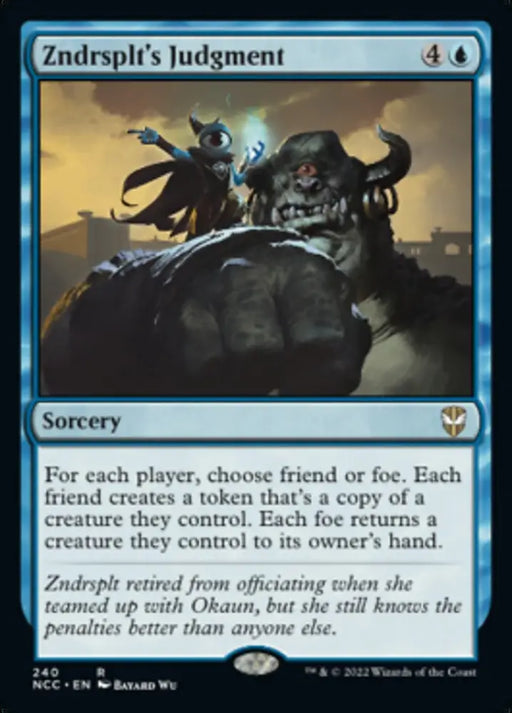Zndrsplt’s Judgment [Streets of New Capenna Commander] - MTG Single