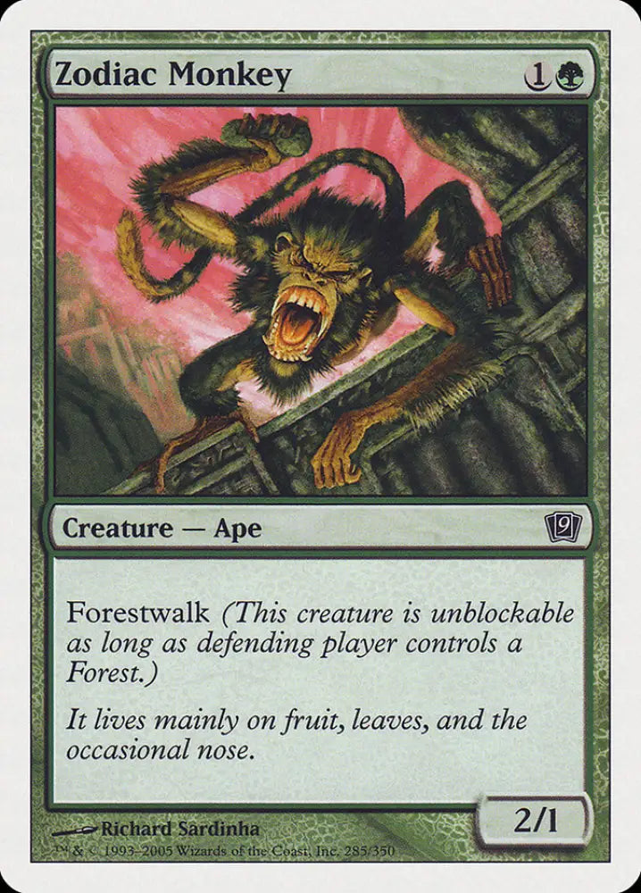 Zodiac Monkey [Ninth Edition] - MTG Single