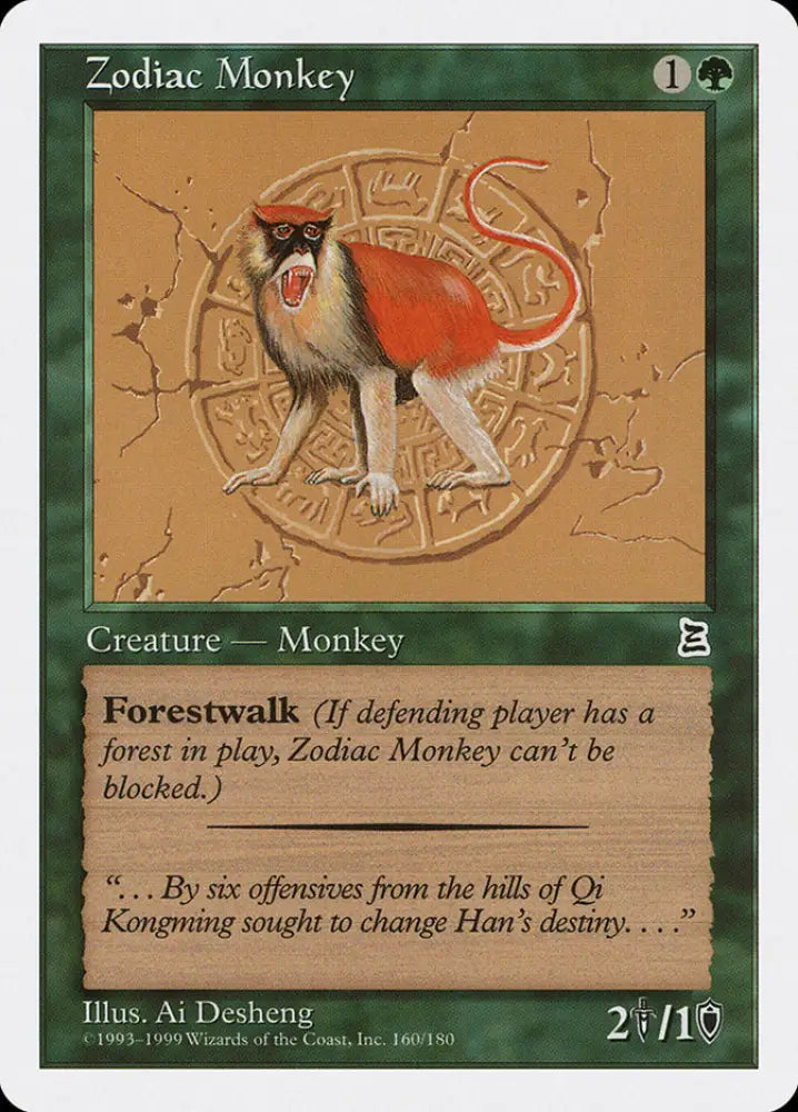 Zodiac Monkey [Portal Three Kingdoms] - MTG Single