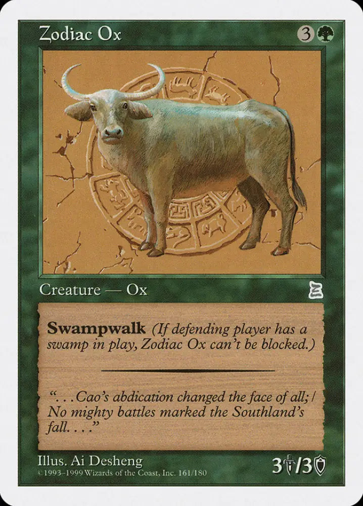 Zodiac Ox [Portal Three Kingdoms] - MTG Single