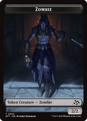 Zombie (0007) // Zombie (0003) Double-Sided Token [Aetherdrift Tokens] - MTG Single