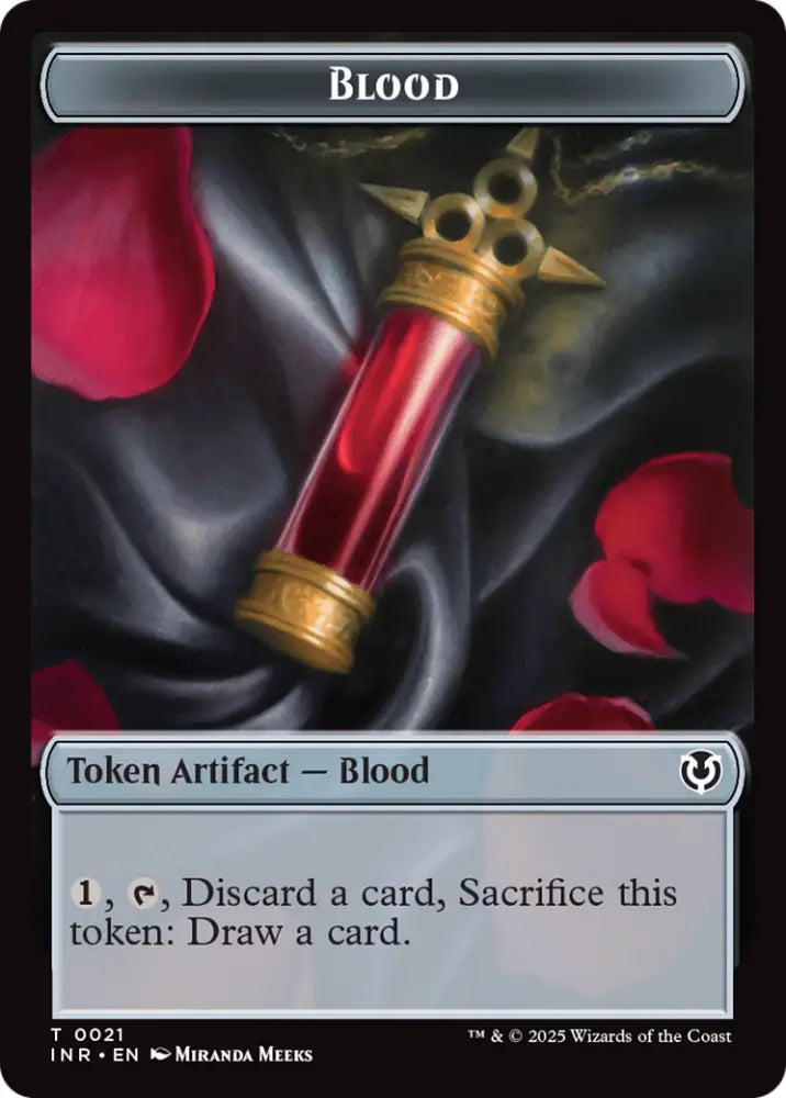 Zombie (0010) // Blood Double-Sided Token [Innistrad Remastered Tokens] - MTG Single