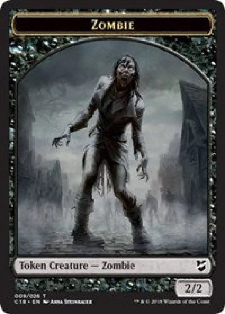 Zombie // Angel Double-Sided Token [Commander 2018 Tokens] - MTG Single