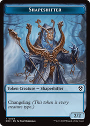 Zombie Army // Shapeshifter Double-Sided Token [Aetherdrift Tokens] - MTG Single