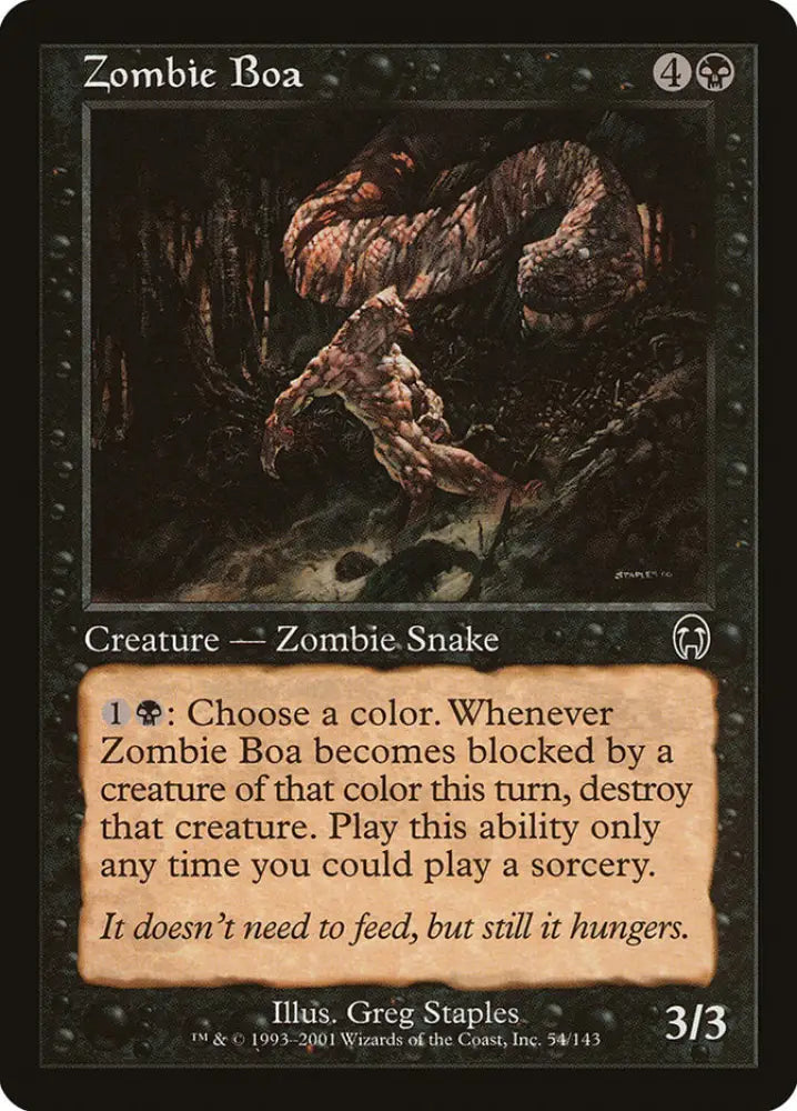 Zombie Boa [Apocalypse] - MTG Single