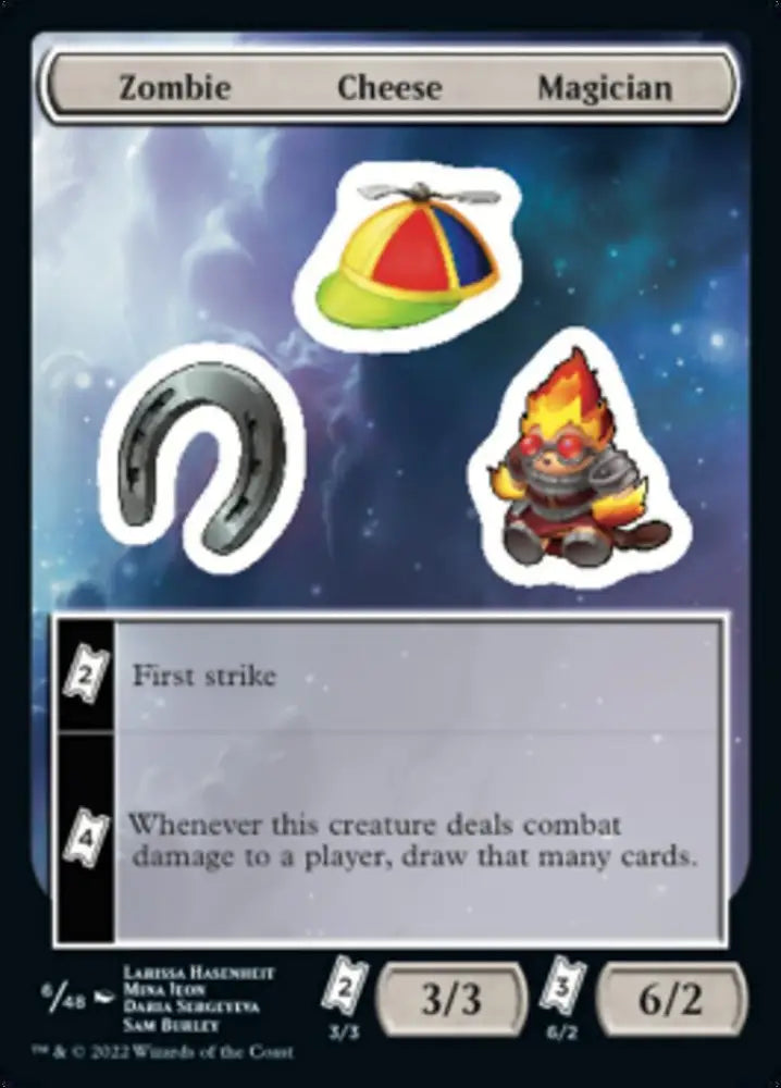 Zombie Cheese Magician [Unfinity Stickers] - MTG Single