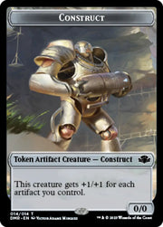 Zombie // Construct Double-Sided Token [Dominaria Remastered Tokens] - MTG Single