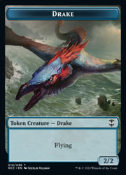 Zombie // Drake Double-Sided Token [Streets of New Capenna Commander Tokens] - MTG Single