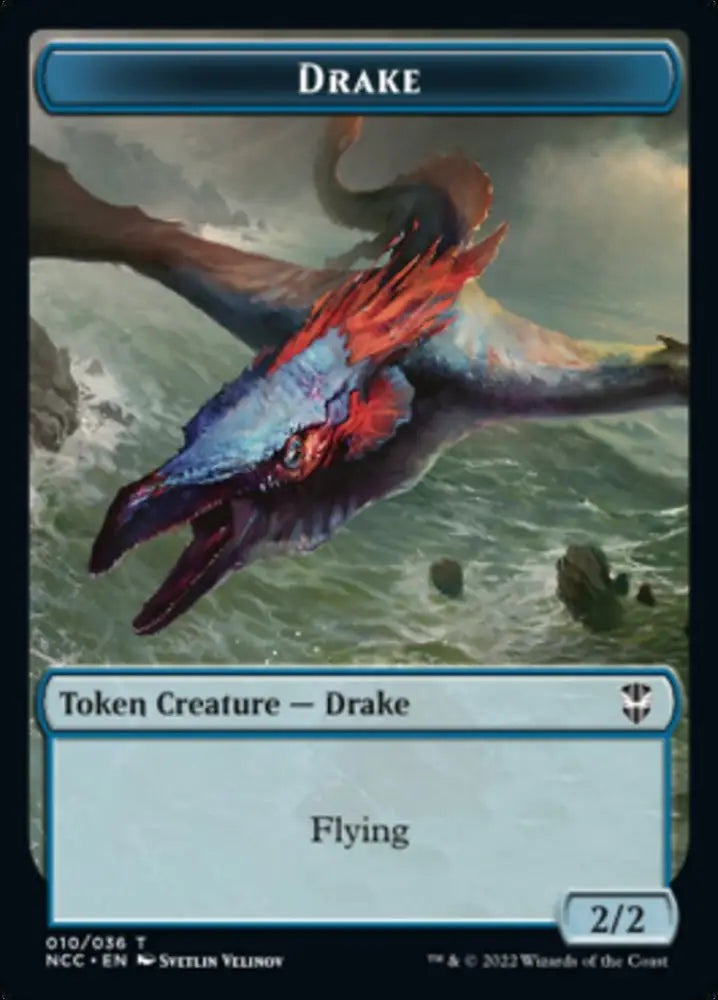 Zombie // Drake Double-Sided Token [Streets of New Capenna Commander Tokens] - MTG Single