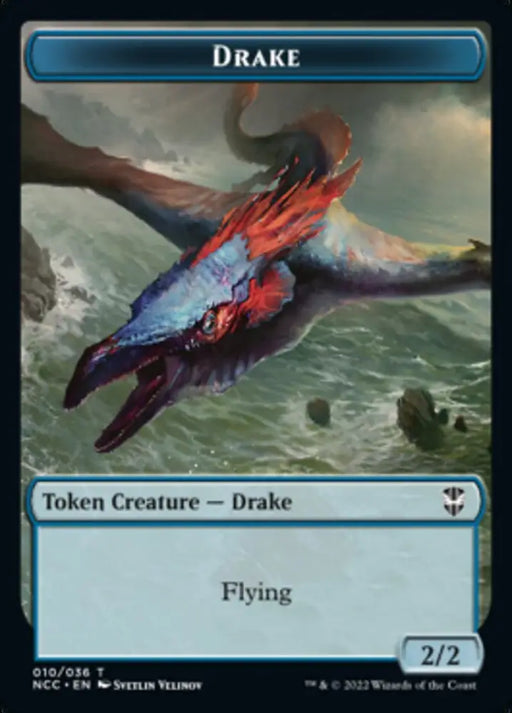 Zombie // Drake Double-Sided Token [Streets of New Capenna Commander Tokens] - MTG Single