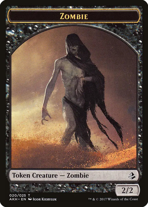 Zombie Token [Amonkhet Tokens] - MTG Single