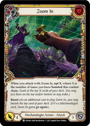 Zoom In (Yellow) [Everfest] 1st Edition Rainbow Foil - Flesh And Blood Single