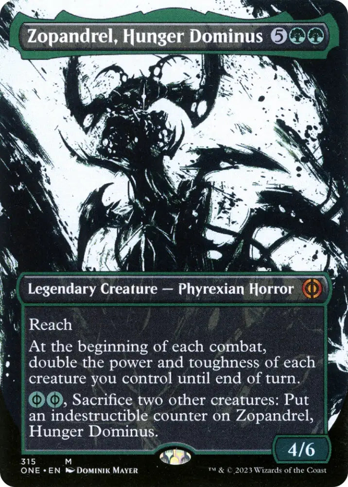 Zopandrel Hunger Dominus (Borderless Ichor) [Phyrexia: All Will Be One] - MTG Single