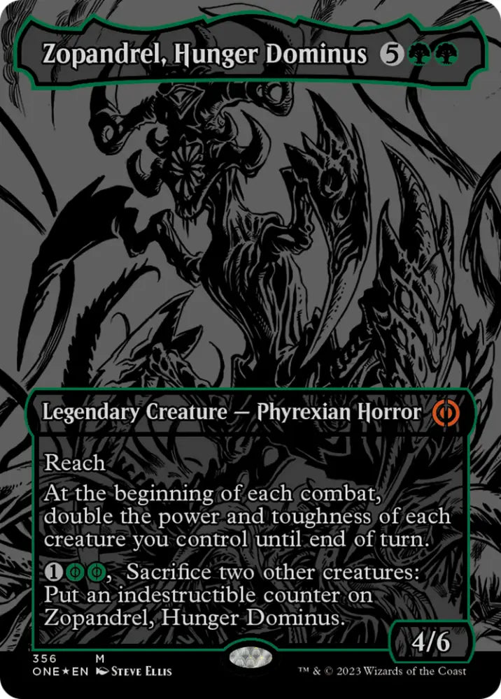 Zopandrel Hunger Dominus (Oil Slick Raised Foil) [Phyrexia: All Will Be One] - MTG Single