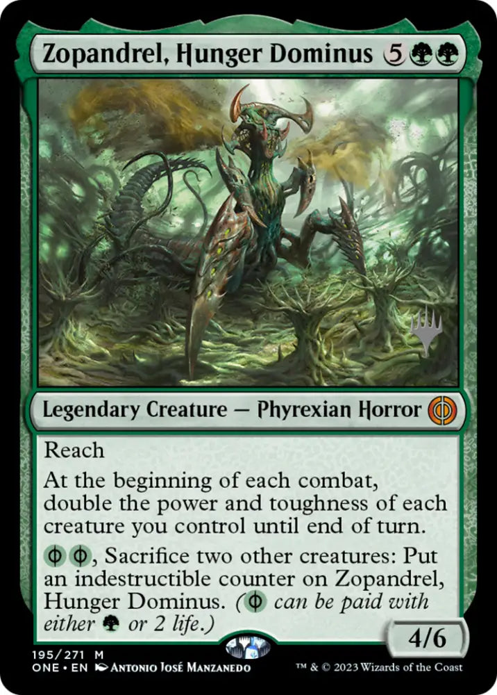 Zopandrel Hunger Dominus (Promo Pack) [Phyrexia: All Will Be One Promos] - MTG Single
