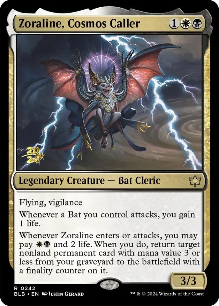 Zoraline Cosmos Caller [Bloomburrow Prerelease Promos] - MTG Single