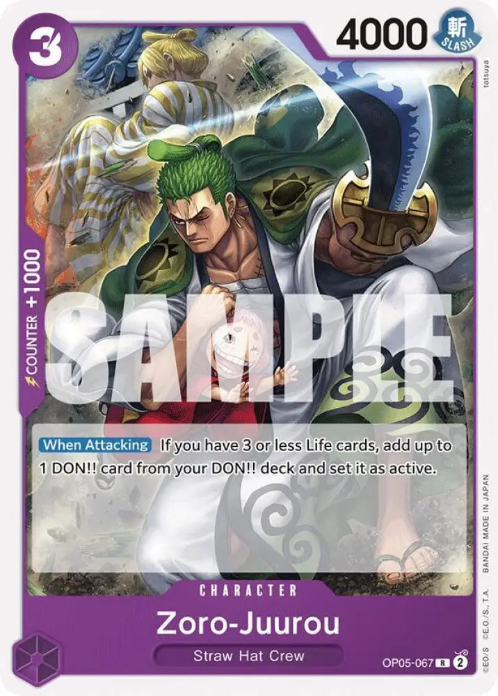 Zoro-Juurou (OP05-067) [Starter Deck 18: PURPLE Monkey.D.Luffy]