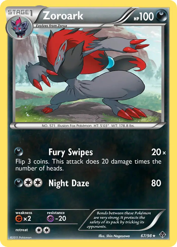 Zoroark (67/98) [Black & White: Emerging Powers] - Pokemon Single