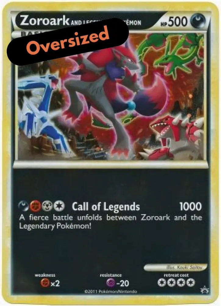 Zoroark and Legendary Pokemon (Jumbo Card) [Miscellaneous Cards] - Pokemon Single