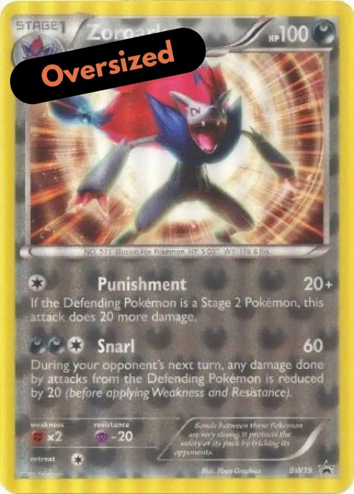 Zoroark (BW19) (Jumbo Card) [Black & White: Black Star Promos] - Pokemon Single