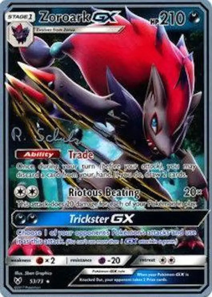 Zoroark GX (53/73) (Victory Map - Robin Schulz) [World Championships 2018] - Pokemon Single