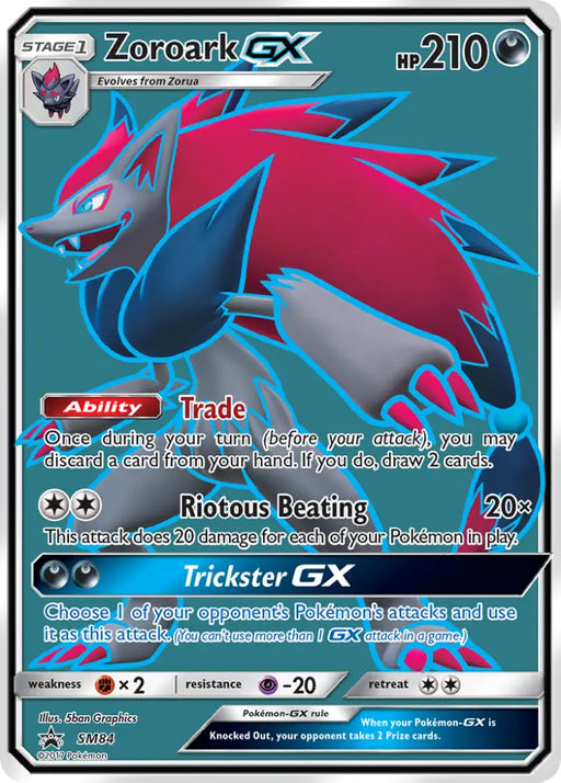 Zoroark GX (SM84) [Sun & Moon: Black Star Promos] - Pokemon Single