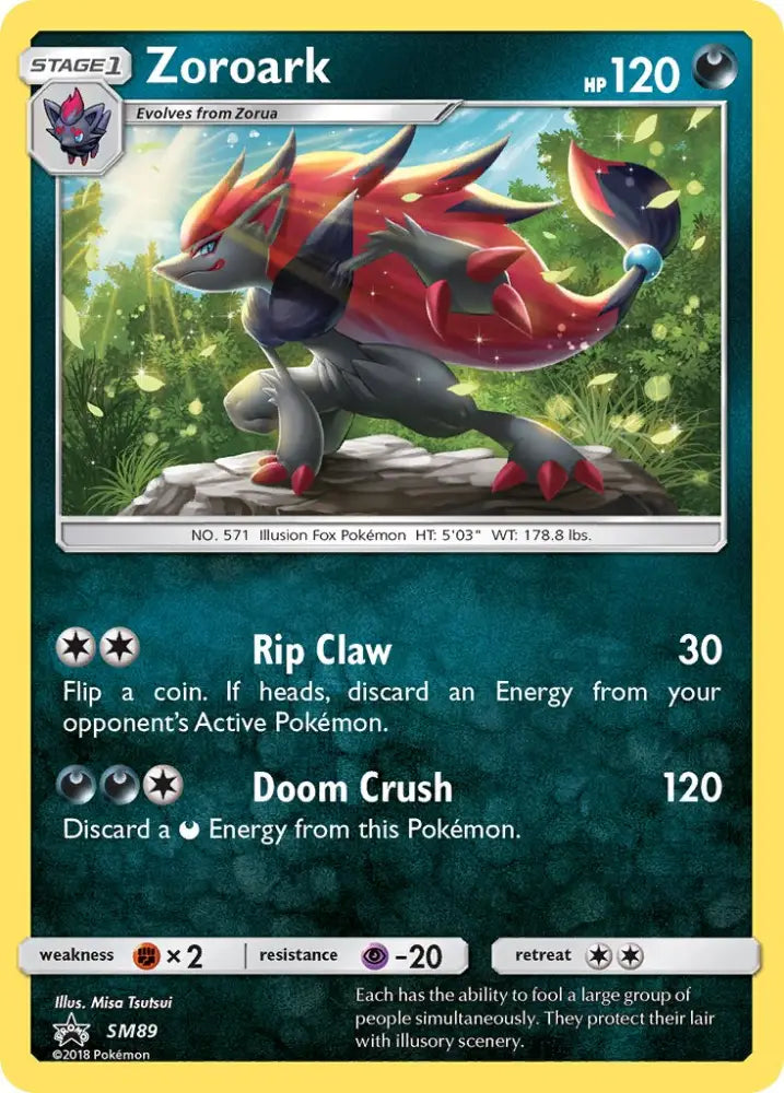 Zoroark (SM89) [Sun & Moon: Black Star Promos] - Pokemon Single