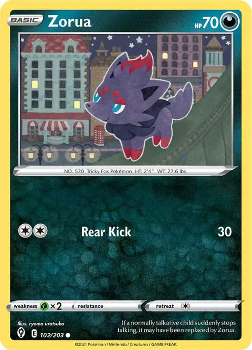 Zorua (102/203) [Sword & Shield: Evolving Skies] - Pokemon Single