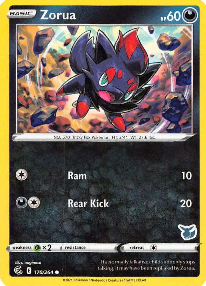 Zorua (170/264) (Eevee Deck) [Battle Academy 2022] - Pokemon Single
