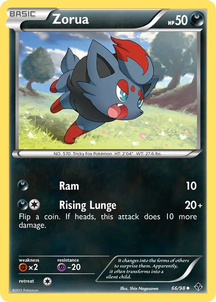 Zorua (66/98) [Black & White: Emerging Powers] - Pokemon Single