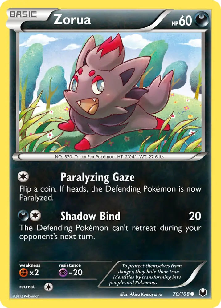 Zorua (70/108) [Black & White: Dark Explorers] - Pokemon Single