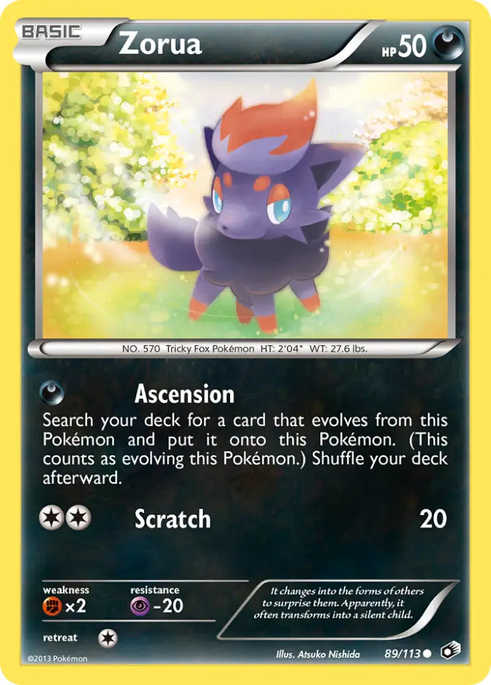 Zorua (89/113) [Black & White: Legendary Treasures] - Pokemon Single