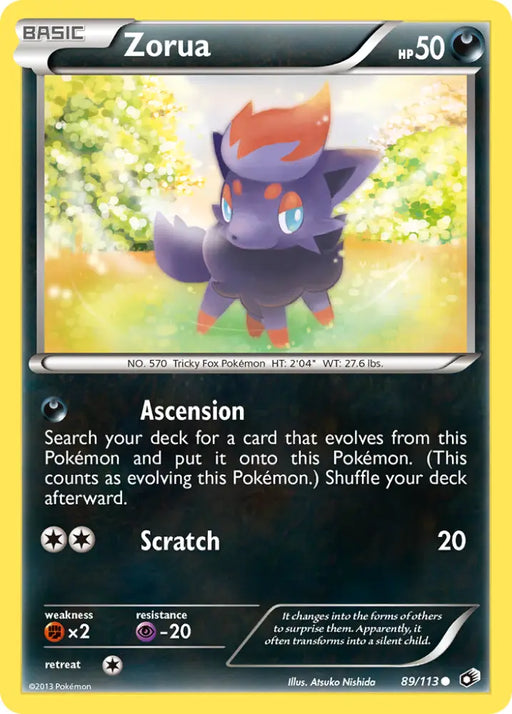 Zorua (89/113) [Black & White: Legendary Treasures] - Pokemon Single