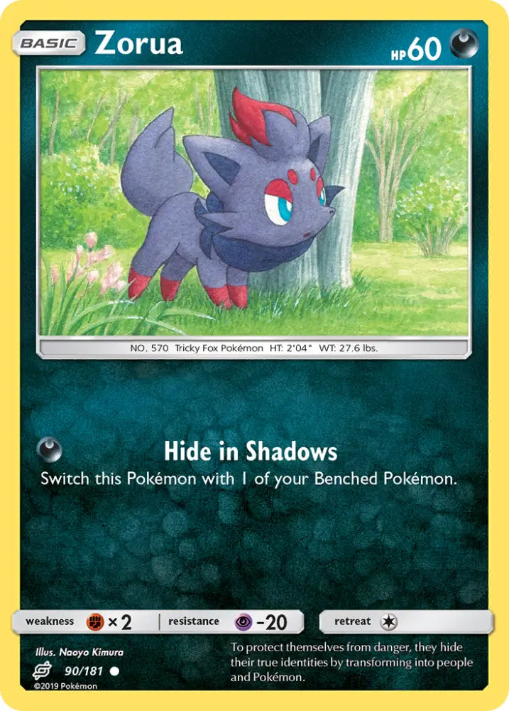 Zorua (90/181) [Sun & Moon: Team Up] - Pokemon Single