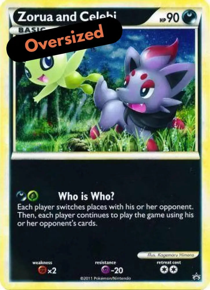 Zorua and Celebi (Jumbo Card) [Miscellaneous Cards] - Pokemon Single