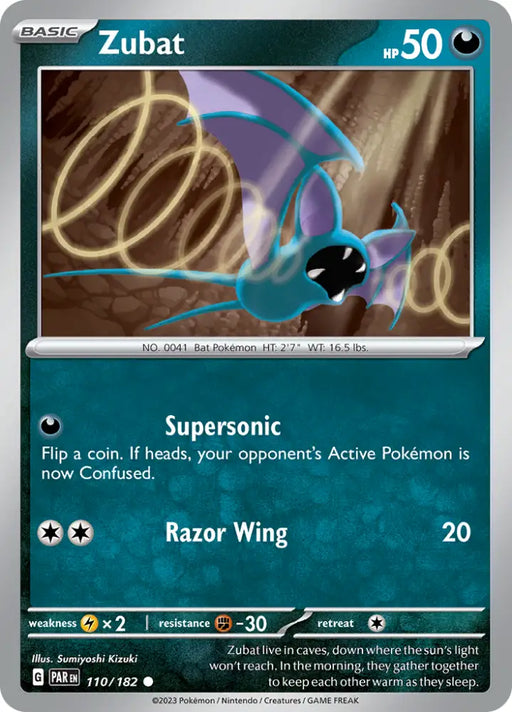 Zubat (110/182) [Scarlet & Violet: Paradox Rift] - Pokemon Single