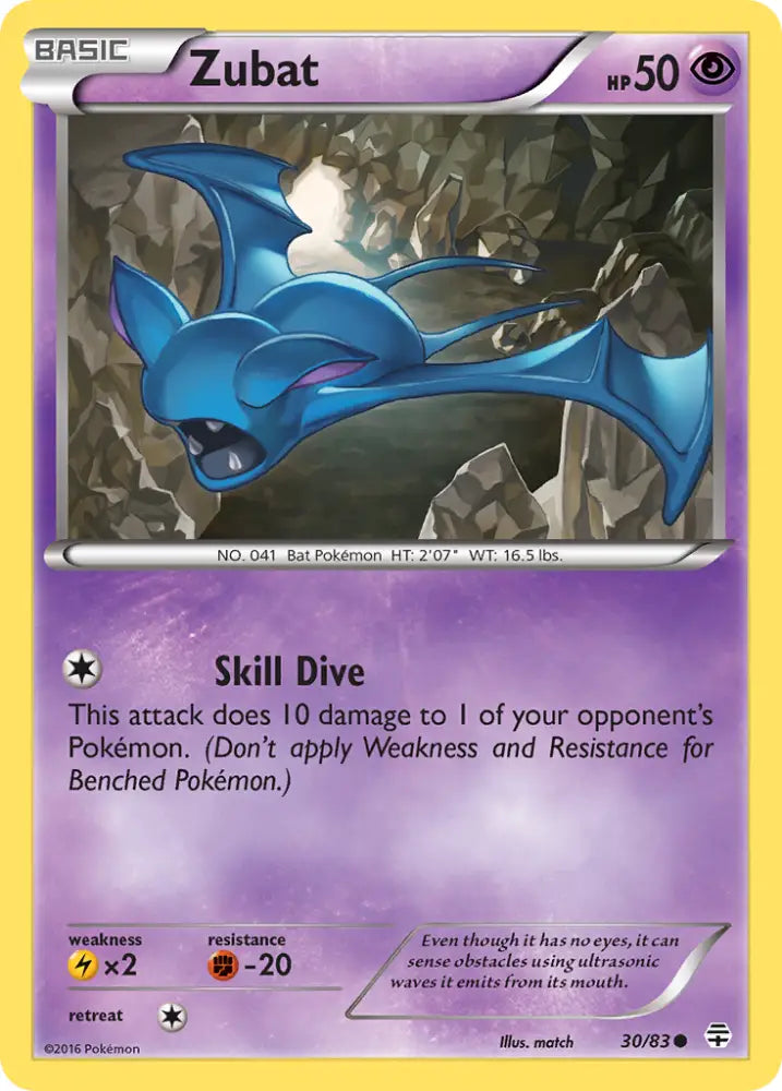 Zubat (30/83) [XY: Generations] - Pokemon Single