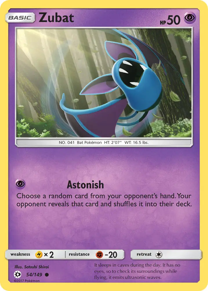 Zubat (54/149) [Sun & Moon: Base Set] - Pokemon Single
