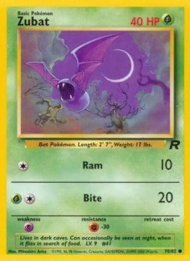 Zubat (70/82) [Team Rocket Unlimited] - Pokemon Single