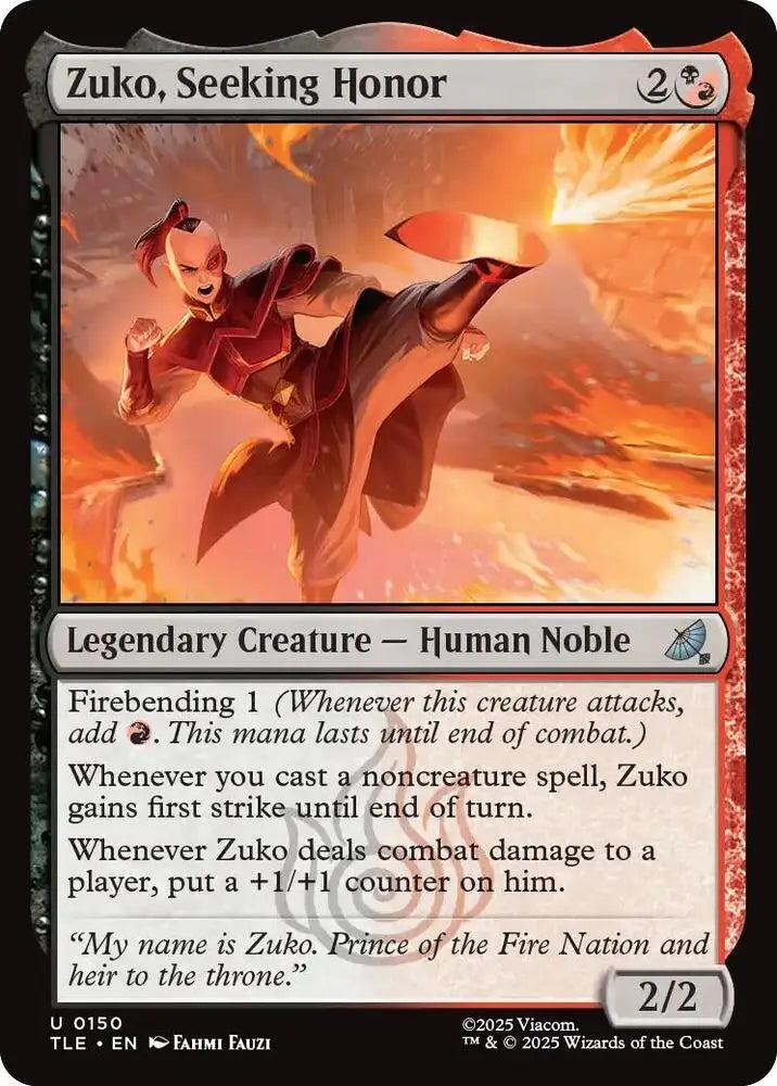 Zuko, Seeking Honor (150) [Avatar: The Last Airbender: Eternal-Legal]